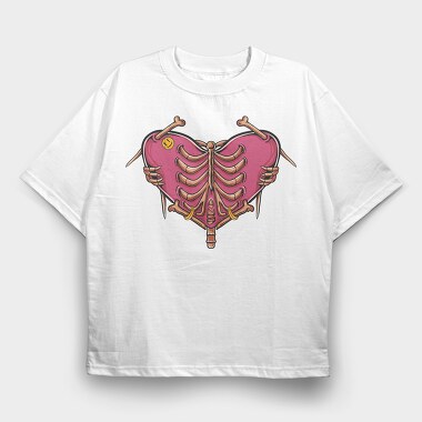 Heartbreak Ribs, Tricou Oversize Barbati (Unisex)