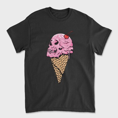 Icecream Skull Cherry, Tricou Barbati (Unisex)