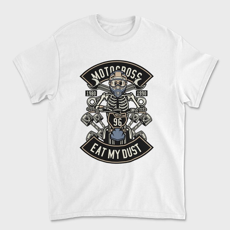 Motocross Skeleton Racer, Tricou Barbati (Unisex)
