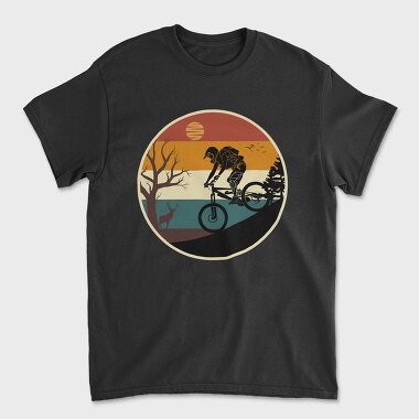 Mountain Bike Sunset, Tricou Barbati (Unisex)