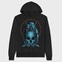 Owl Skull Emblem, Hanorac Oversize Barbati (Unisex)