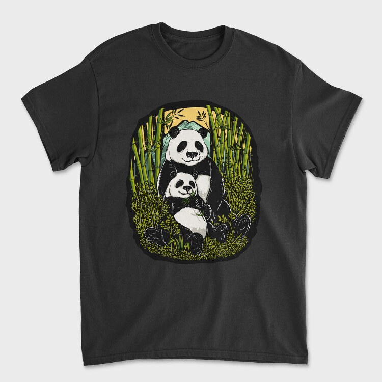 Panda Bamboo Paradise, Tricou Barbati (Unisex)