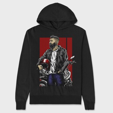 Punisher Rider, Hanorac Oversize Barbati (Unisex)