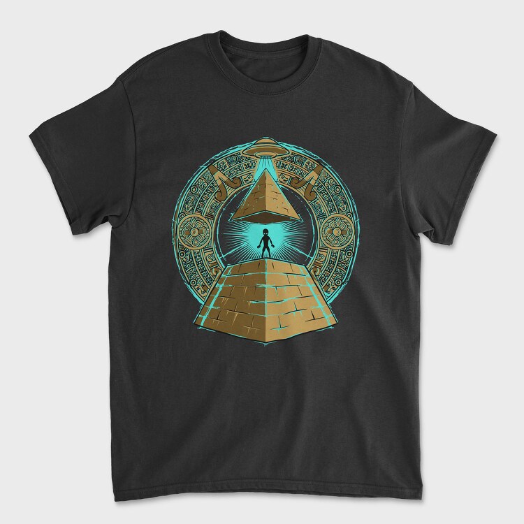 Pyramid Alien Portal, Tricou Barbati (Unisex)