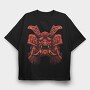 Red Dragon Roar, Tricou Oversize Barbati (Unisex)