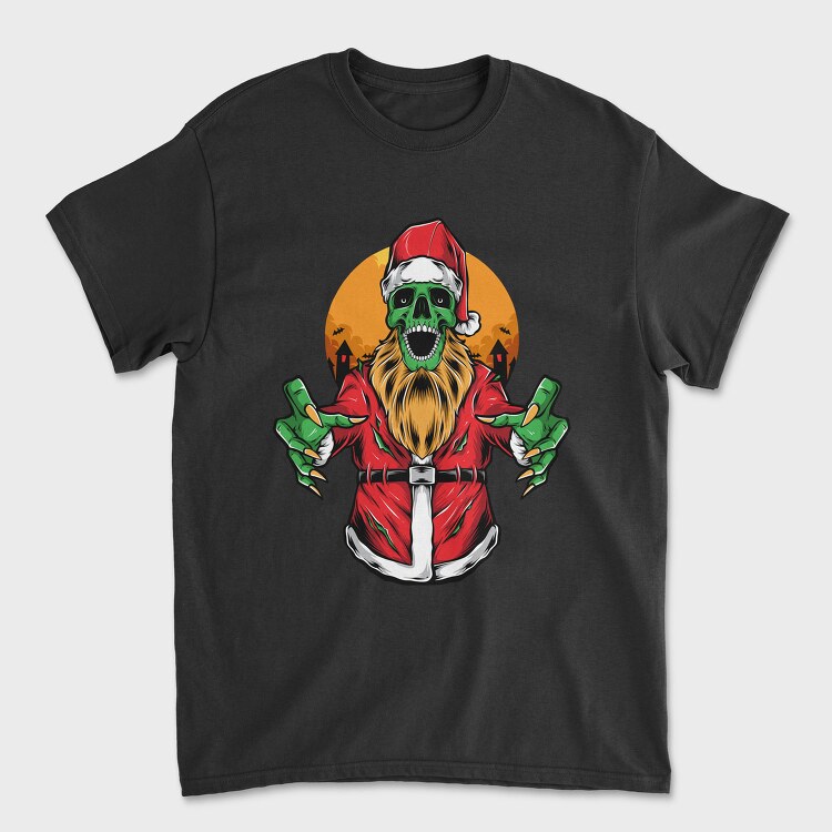 Santa Skull Horror, Tricou Barbati (Unisex)