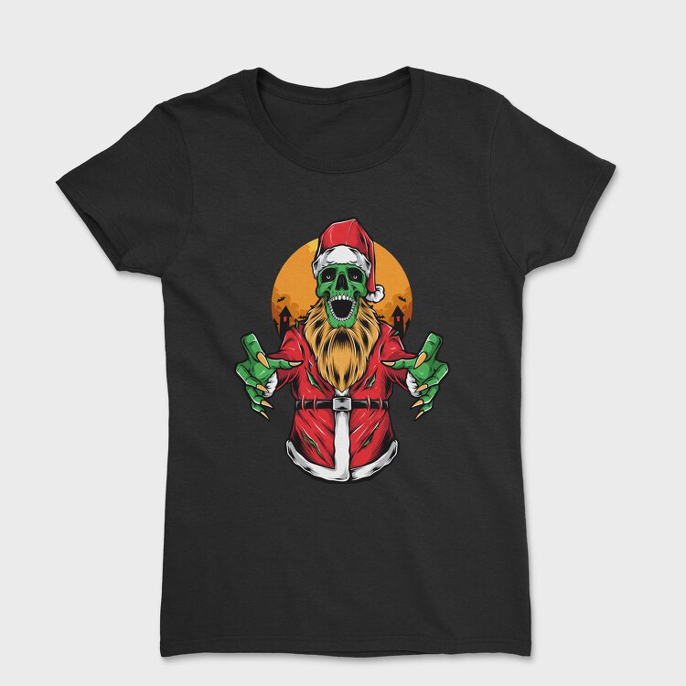 Santa Skull Horror, Tricou Femei