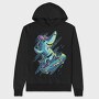 Skate Shark Neon, Hanorac Oversize Barbati (Unisex)