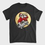 Skateboarding Skull Santa, Tricou Barbati (Unisex)