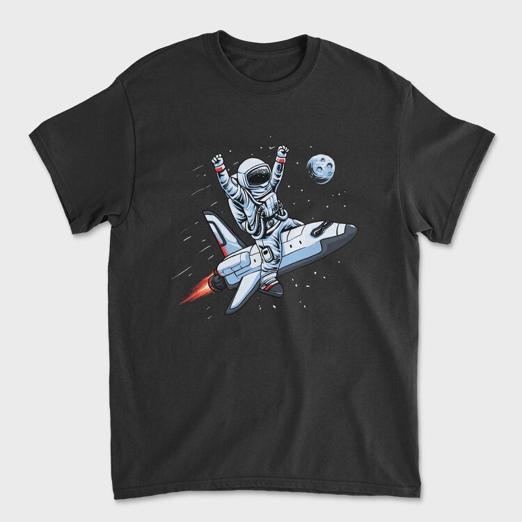 Space Rocket Rider, Tricou Barbati (Unisex)