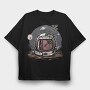 Space Sprout Helmet, Tricou Oversize Barbati (Unisex)