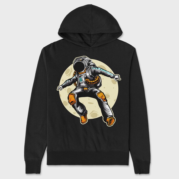 Spacewalk Moonwalk, Hanorac Oversize Barbati (Unisex)