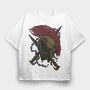 Spartan Warrior 1, Tricou Oversize Barbati (Unisex)