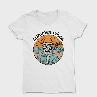 Summer Skull Vibes 1, Tricou Femei