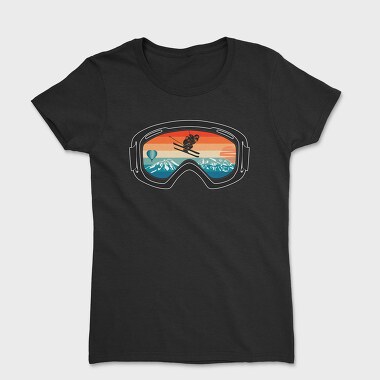 Sunset Ski Goggles, Tricou Femei