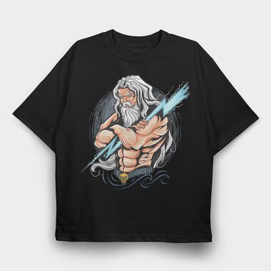 Thunder God, Tricou Oversize Barbati (Unisex)