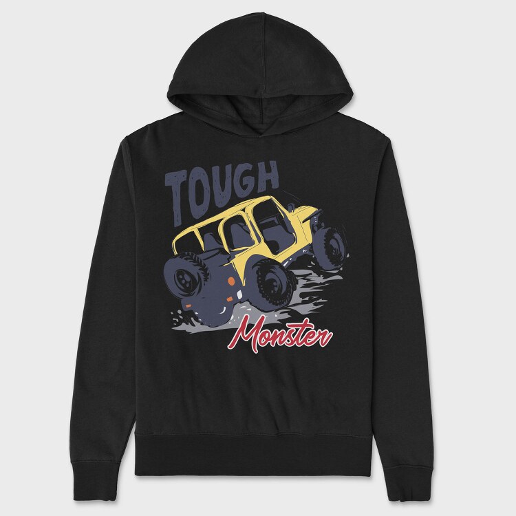 Tough Monster Truck, Hanorac Oversize Barbati (Unisex)