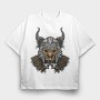 Viking Warrior, Tricou Oversize Barbati (Unisex)