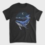 Whale Moon Night, Tricou Barbati (Unisex)