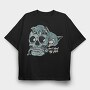 Zombie Fish Feast, Tricou Oversize Barbati (Unisex)
