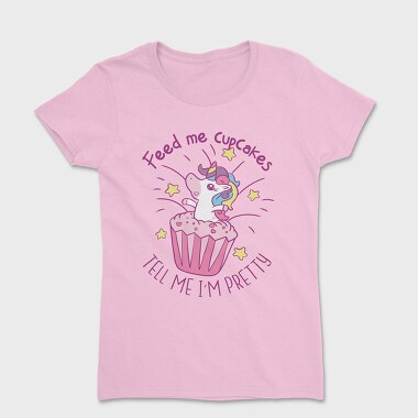 Tricou Femei, Unicorn Cupcake