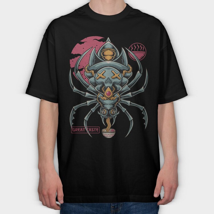Ramen Beetle, Tricou Oversize Barbati (Unisex)