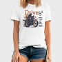 MotorcycleArt RetroStyle, Tricou Barbati (Unisex)