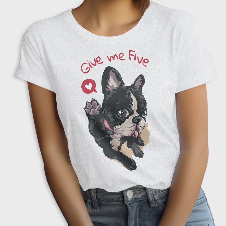 Frenchie Five Love, Tricou Femei