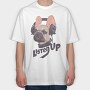 Frenchie Tunes Up, Tricou Oversize Barbati (Unisex)