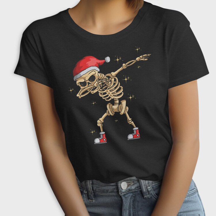 Skeleton Santa Dab, Tricou Femei