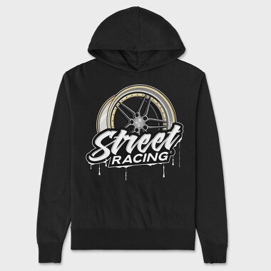 Street Racind Rim, Hanorac Oversize Barbati (Unisex)