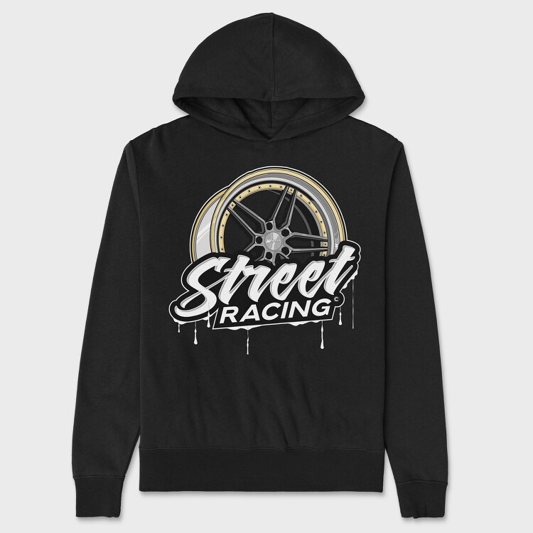 Street Racind Rim, Hanorac Oversize Barbati (Unisex)