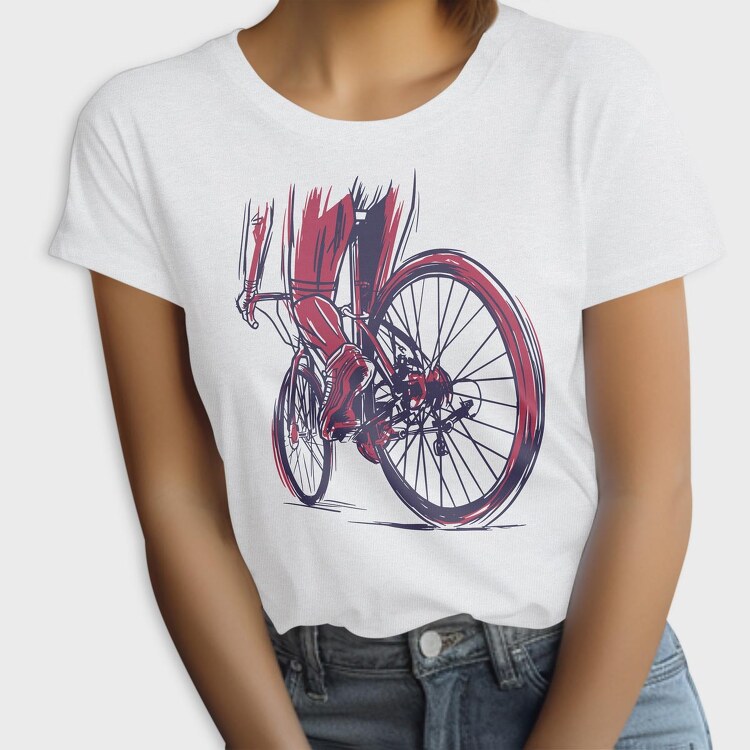 Muscular Cyclist, Tricou Femei