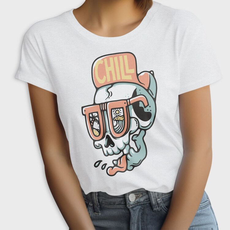 Chill Skull Vibes, Tricou Femei