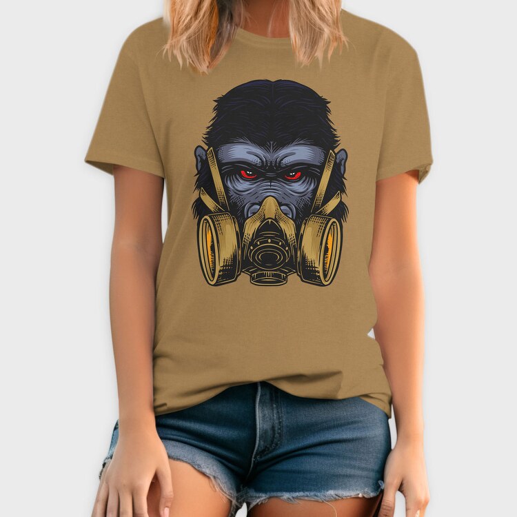 Gas Mask Gorilla, Tricou Barbati (Unisex)