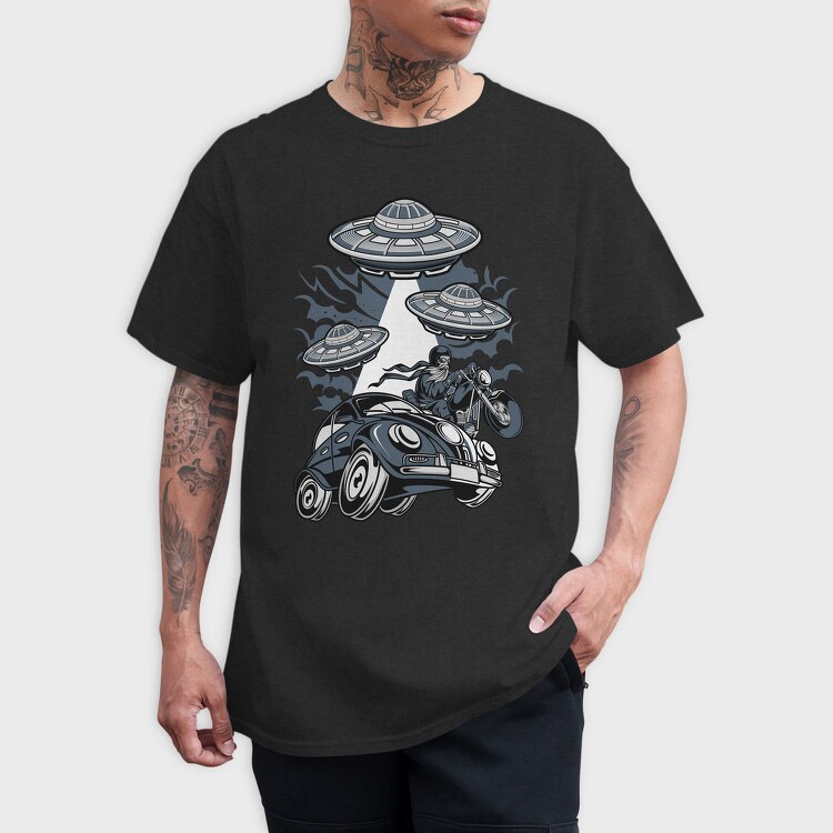 Alien Ride, Tricou Barbati (Unisex)