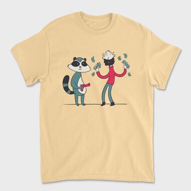 Tricou Barbati (Unisex), Raccoon Guy