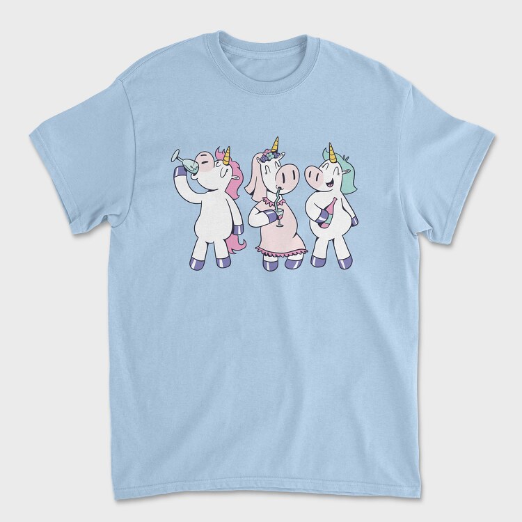 Drunk Unicorns, Tricou Barbati (Unisex)