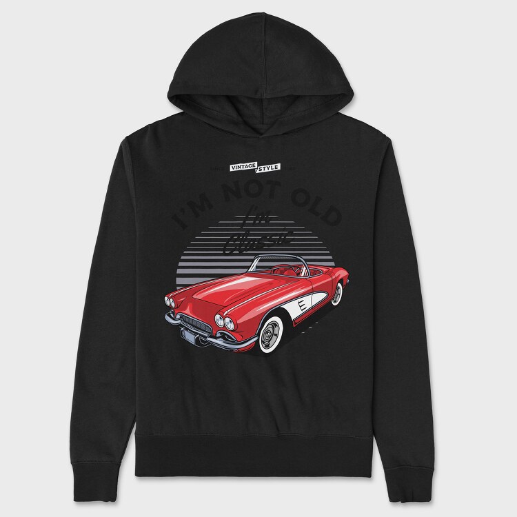 1961 Chevrolet Corvette, Hanorac Oversize Barbati (Unisex)