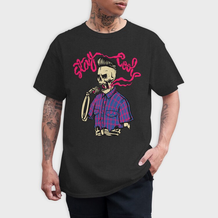 Stay Cool Skull, Tricou Barbati (Unisex)