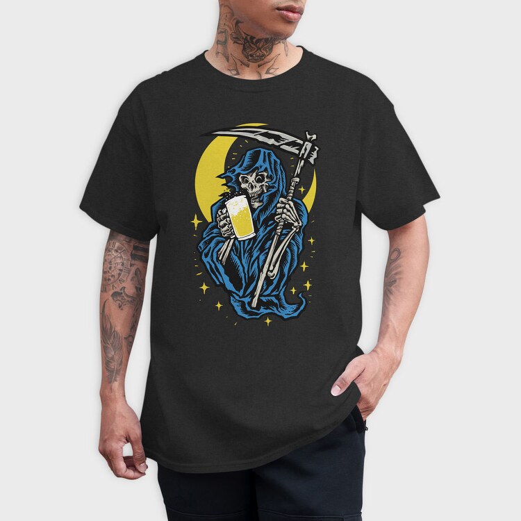Grim Reaper Beer, Tricou Barbati (Unisex)