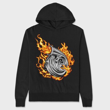 Turbo Flame, Hanorac Oversize Barbati (Unisex)