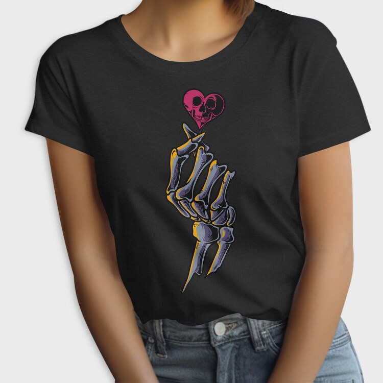 Skull Heart Claws, Tricou Femei