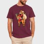 Santa Reindeer Hug, Tricou Barbati (Unisex)