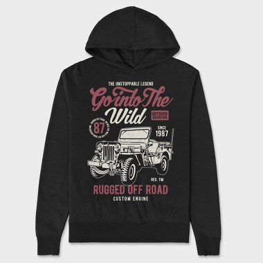 Go Into The Wild, Hanorac Oversize Barbati (Unisex)