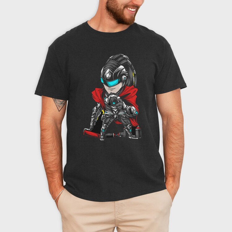 Cyberpunk Hero, Tricou Barbati (Unisex)