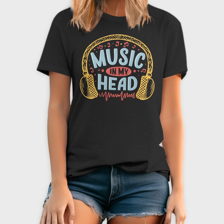 Music In My Head, Tricou Barbati (Unisex)
