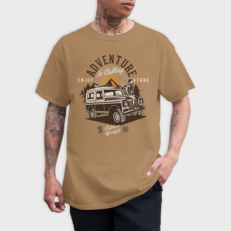 Adenture Offroad Enjoy Nature, Tricou Barbati (Unisex)