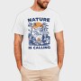 Nature Campfire Call, Tricou Barbati (Unisex)