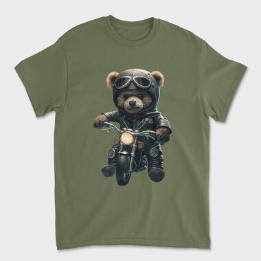 Tricou Barbati (Unisex), Biker Teddy Bear